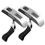 Etekcity Digital Luggage Scales, Travel Scales for Suitcases and Bags, 50KG, with Auto-Off and Tare Function, Temperature Sensor Included, 2 Year Warranty, 2 Pack