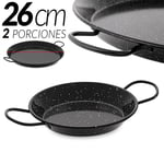 Paella Pan Valencian Paella Enamel 26 CM Easy Cleaning Long Lasting Spain