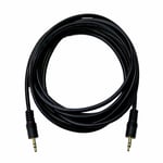 NEW - 3m 3.5mm Jack to Jack Stereo Extension Audio Aux Gold Cable Lead