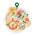 Janod Roue du Temps Calendrier Enfants-Jeu éducatif-Jouet en Bois FSC-Dès 3 Ans, J09624, Multicolore