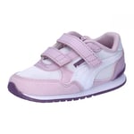 PUMA Mixte Bébé St Runner V3 Mesh V Sneakers Babys, Puma White Grape Mist Crushed Berry, 26 EU