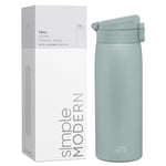 Simple Modern Tasse de Café de Voyage avec Couvercle à Fermeture Rapide | Gobelet Thermique Isolé en Acier Inoxydable | Cadeaux pour Femmes et Hommes | Kona Collection | 470ml | Sea Glass Sage