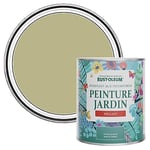 Rust-Oleum Peinture Verte Résistante à l'humidité pour Jardins, Finition Brillante - Vert sauge 750ml