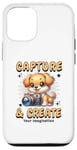 iPhone 12/12 Pro Cute Camera Dog Photographer Photo Capture & Create Puppy Case