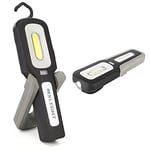 Lampe Baladeuse de Travail LED: Lampe Torche MXLEGNT Puissante Inspection COB Rechargeable sans Fil avec Magnique 4500mAh Batterie Deux Lumieres pour Auto Garage Atelier Bricolage D'inspection