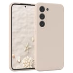 For Samsung Galaxy S23 Phone Case Silicone Back Cover Protection Beige