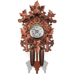 Gotrays - Horloge coucou en bois avec décoration d'horloge murale pendule pour salon chambre café restaurant hotel,CM302
