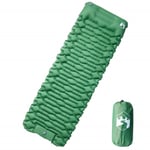 Matelas de camping autogonflant avec oreiller 1 personne vert vidaXL