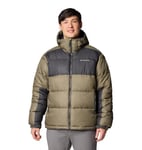 Columbia Pike Lake Hooded Jacket, Doudoune À Capuche Homme, Stone Green/Shark, Taille L