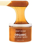 Parissa Legs & Body Organic Sugar Wax for Sensitive Skin, 100% Natural, Gentle & Washable Formula, At-Home Waxing Kit