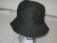 BNWT  FRENCH CONNECTION FCUK  Sun Festival Bucket Hat  Black    Medium