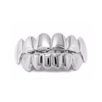 2-pack Grillz Hiphop Silver Tandsmucke Bling Guld Tänder A$AP silver