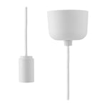 Normann Copenhagen Puff sladd med takkopp 2,5 m Vit