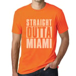 Homme Tee-Shirt Tout Droit Sorti De Miami - Straight Outta Miami - T-Shirt Graphique Éco-Responsable Vintage Cadeau Nouveauté