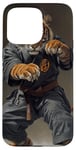 Coque pour iPhone 15 Pro Max Tigre Jiu Jitsu Gi Arts martiaux Guerrier animal