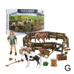 Farm Models Action Figures Pig Animals Figurine Miniature Toys G