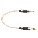 New 5.9inch 3.5mm To 3.5mm Headphone Cable 8 Core 3.5mm Aux Cord For Car Earphon