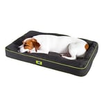 Ferplast Panier Chien Chat - Coussin Orthopédique Chien - Lavable en Machine - Tapis Chien - Lit Chat Chien - Imperméable & Anti-Rayures - Rembourrage Amovible - Polo, 80 x 50 xh 8 CM, Noir