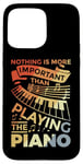 Coque pour iPhone 15 Pro Max Clavier de piano Motivation Design pour Pianiste