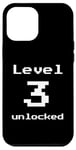 iPhone 14 Pro Max Level 3 Unlocked - Funny Pixel Video Game 3rd Birthday Case