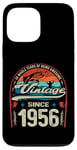 Coque pour iPhone 13 Pro Max Vintage 69e anniversaire 69 ans amateurs de pêche nés 1956