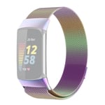 JLT elegant justerbar galvanisering watch för Fitbit Charge 6/5 Multicolo Multicolor Style F Fitbit Charge 6