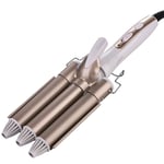 Curling Iron 3Tube Curling Iron Hair Curler Hair Waver For Long Short Hair B Blw