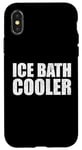 Coque pour iPhone X/XS Glacière amusante pour bain de glace