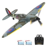 VOLANTEXRC Spitfire RC Jouet d'avion télécommandé avec télécommande RTF 4 canaux 2,4 GHz RTF Avion radiocommandé pour Adultes et Enfants Facile et prêt à Voler (761-12V2 RTF)