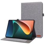 Tygstruktur surfplattafodral för Xiaomi Pad 5/Pad 5 Pro, helkroppskortfodral, folio-stativfodral