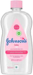 Johnsons Baby Oil 1 x 500 ml Moisturising Baby Oil to Protect Delicate and Dry S