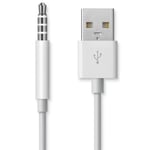 TRIXES Câble USB chargeur de synchronisation pour Apple iPod Shuffle 3ème 4ème 5ème et 6ème génération