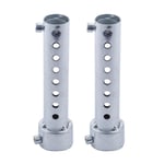 2x Silver Motorcycle Exhaust Can Muffler Insert Baffle Db Killer Silencer 35mm X 140mm