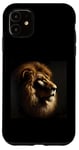 Coque pour iPhone 11 Chemise lion africaine pour femmes, hommes, enfants, animaux sauvages, roi chat sauvage