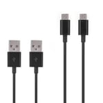 2st Micro USB-laddare svart 1 m