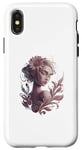 Coque pour iPhone X/XS Sculpture Femme Femmes Autonomisation Fleurs