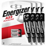 8 X Energizer Alcaline A23 Piles 12V E23A GP23A MN21 V23GA Alarme Paquet De 2