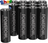 Rechargeable  Battery  AA ( Pack  of  12 ),  2800Mah  High  Capacity  Double  a