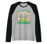 Funny Zoo Keeper My Coworkers Eat Their Veggies Raglan Baseball Tee