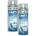 2 bombes de vernis pour voiture - Transparent brillant - Car's Duplicolor - 400