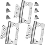 Ccykxa - 3 Pièces Charniere Porte Lourde 100mm36mm Charnières Inox Roulement à Billes Charnière de Porte Charniere Portail Exterieur pour Portes de