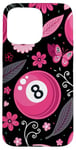 iPhone 15 Pro Max Retro Pink Lucky Disco 8 Ball For Women Case