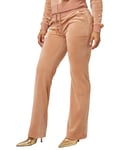 Juicy Couture Del Ray Classic Velour Pant Pocket Design W Café Au Lait (Storlek XS)