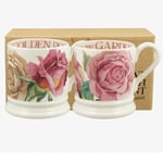 Emma Bridgewater Mug Ceramique 300ml - Grande Tasse Personnalisée, Idée Cadeau pour Homme et Femme, Mug Collegue de Travail, Mug Original Peint à la main pour Café, Thé, Cappuccino Roses All My Life