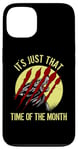 iPhone 13 Scary Time of the Month Full Moon Howling Wolf Werewolf Case