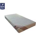 King Of Dreams - Lot de 2 Matelas 70x190 pour Sommier Articulé - Déhoussable Mousse Poli Lattex Indéformable - 19 cm - Soutien Trés Ferme Housse