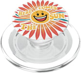 Here Comes The Sun Vibrant Sunshine Graphic Art PopSockets PopGrip pour MagSafe