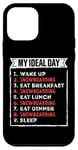 Coque pour iPhone 12 mini Funny Snowboard my ideal day