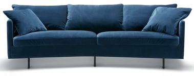 Julia 3-sits XL Svängd Soffa Classic Velvet D. Blue