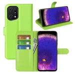 Oppo Find X5 Pro      Pu Wallet Case    [Green]